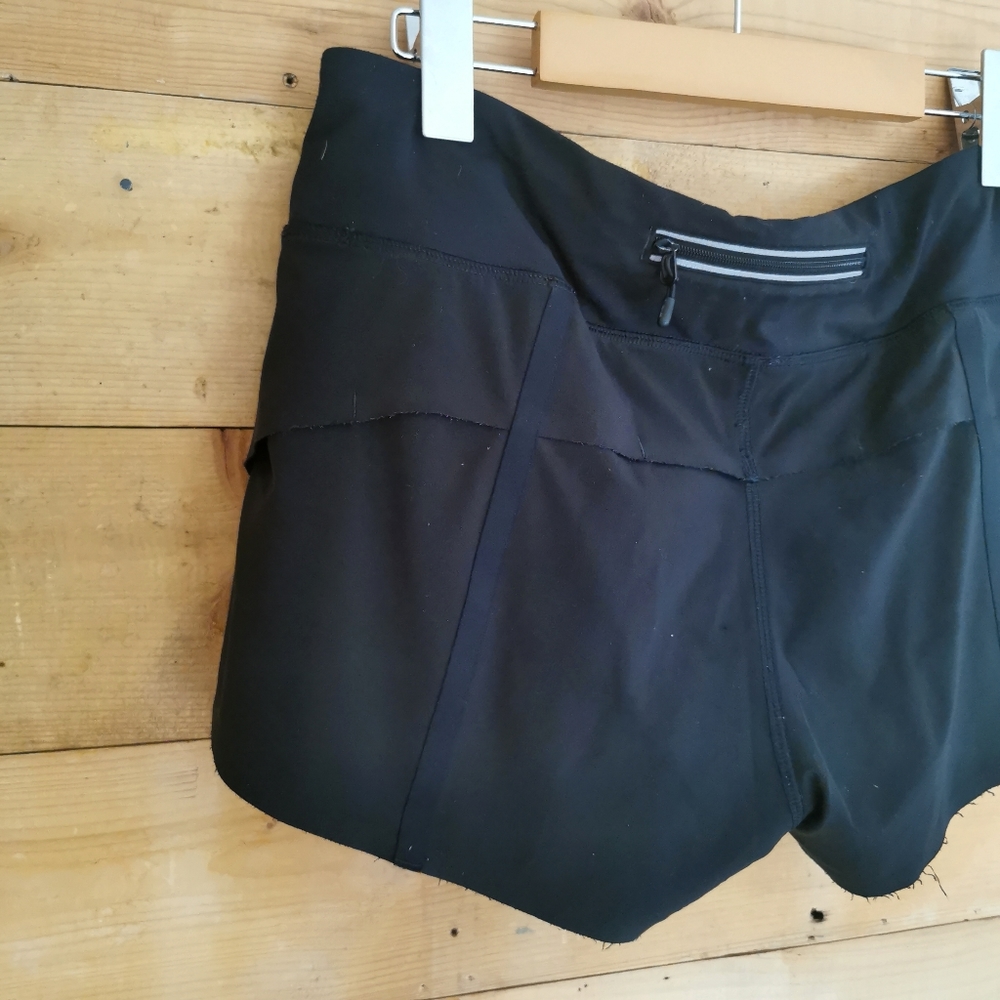 lululemon athletica Black Athletic Shorts with Zip Pocket